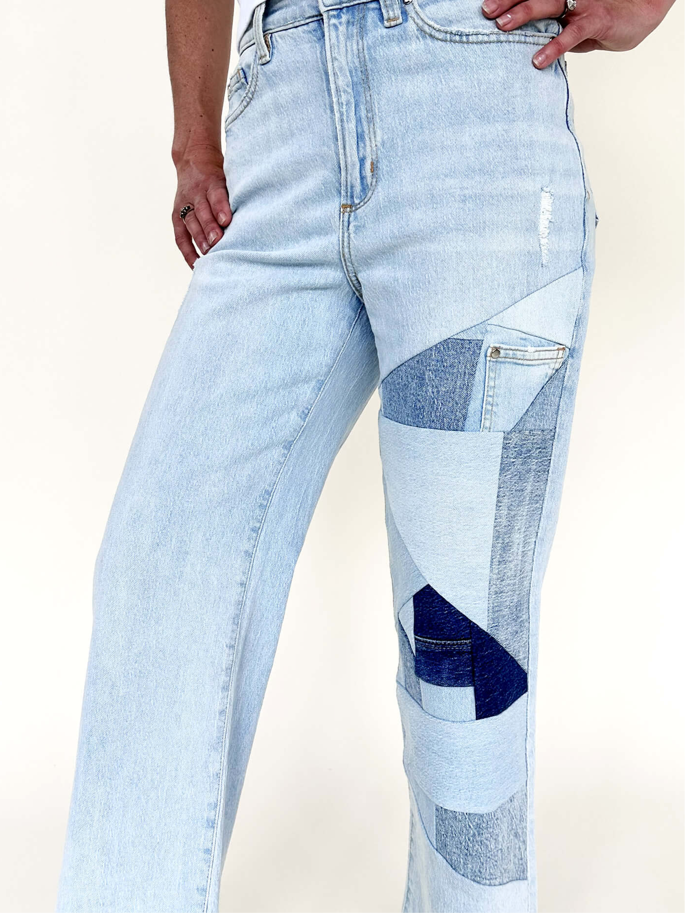 Patchwork Jeans- light