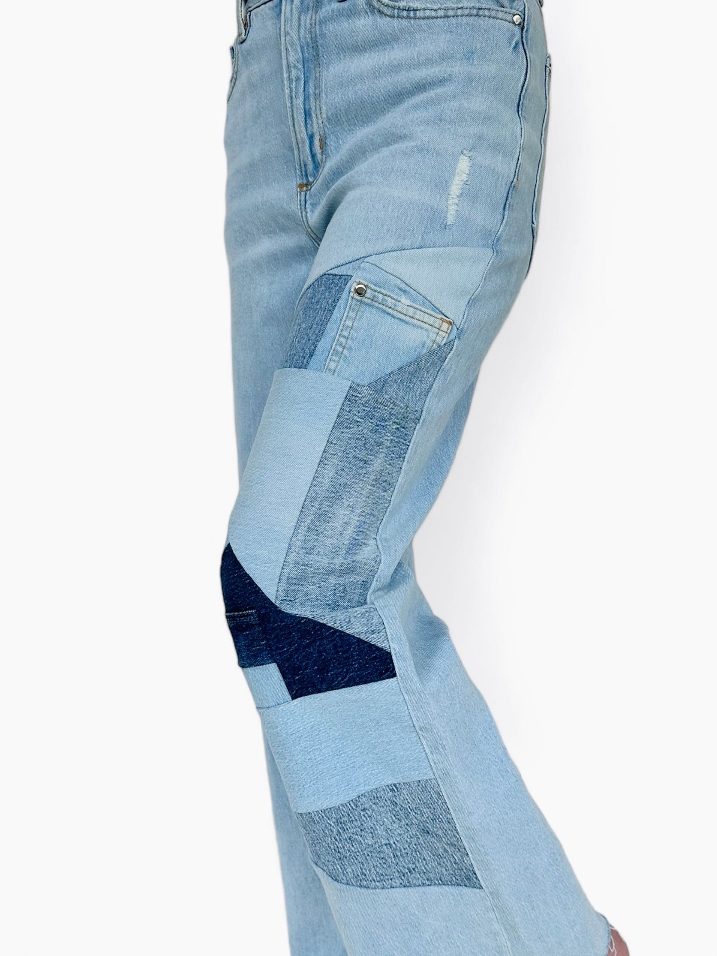 Patchwork Jeans- light