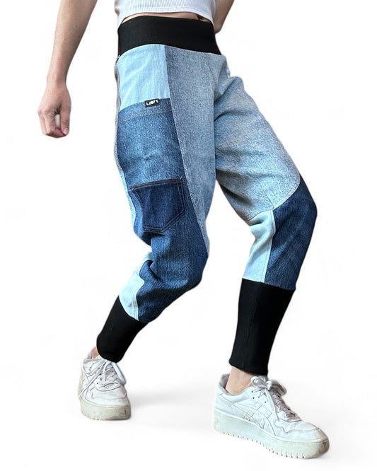 Denim Track Pants