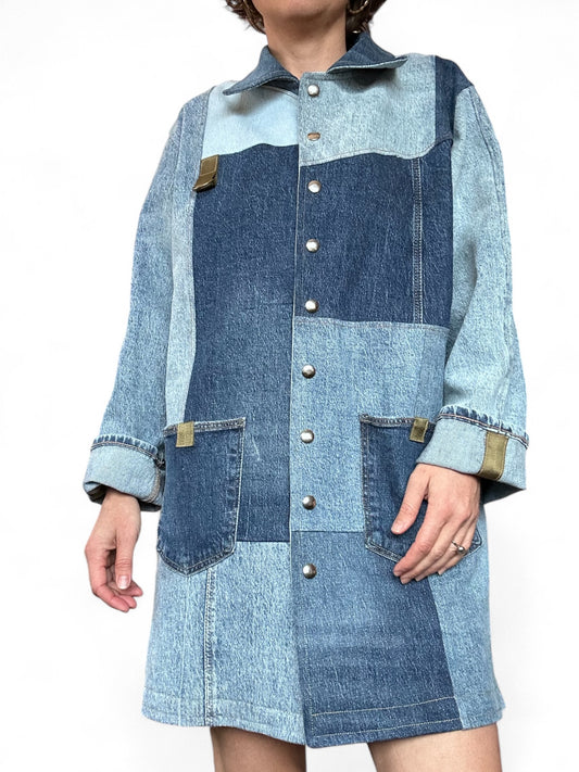 Denim overcoat