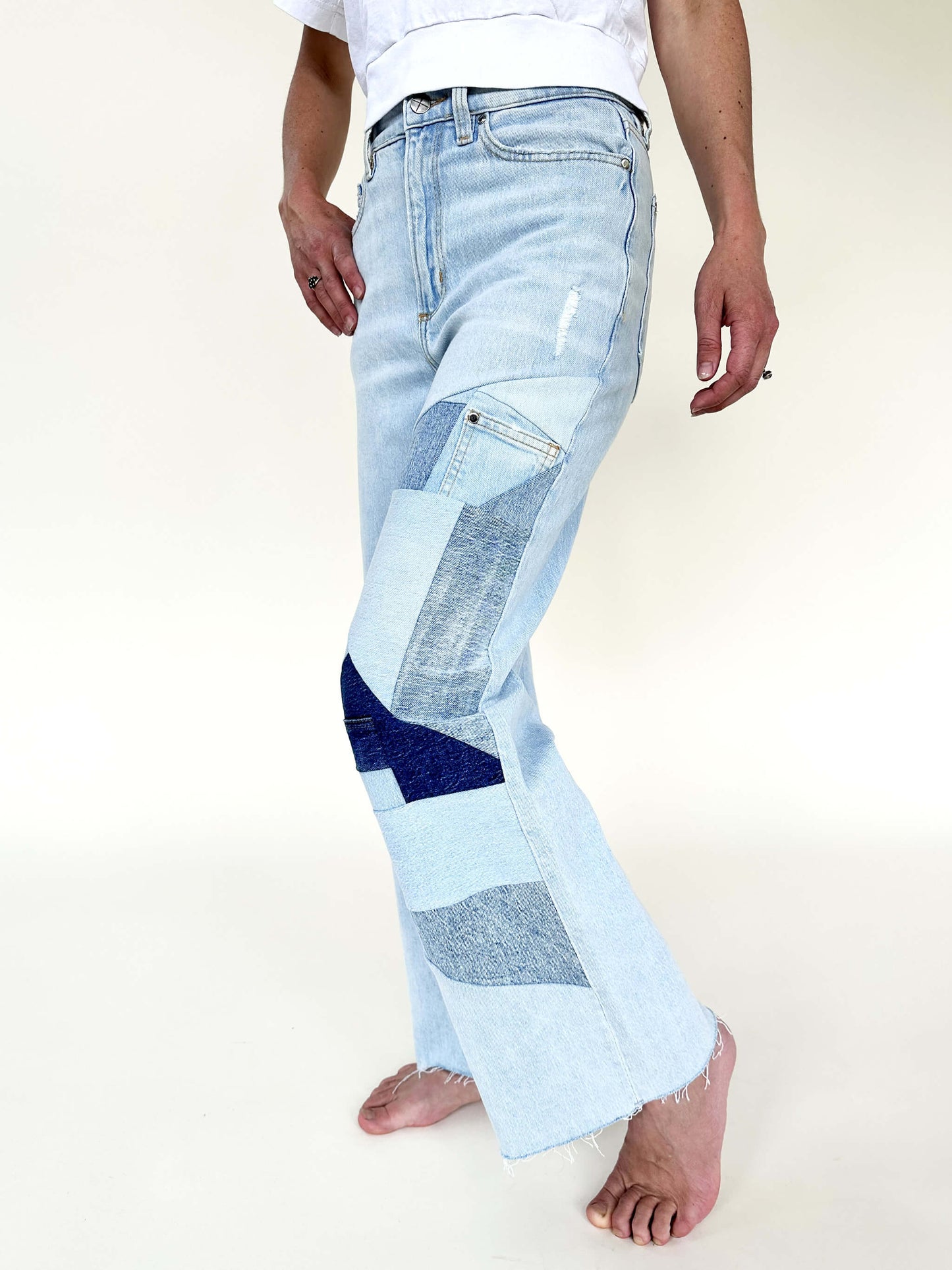 Patchwork Jeans- light